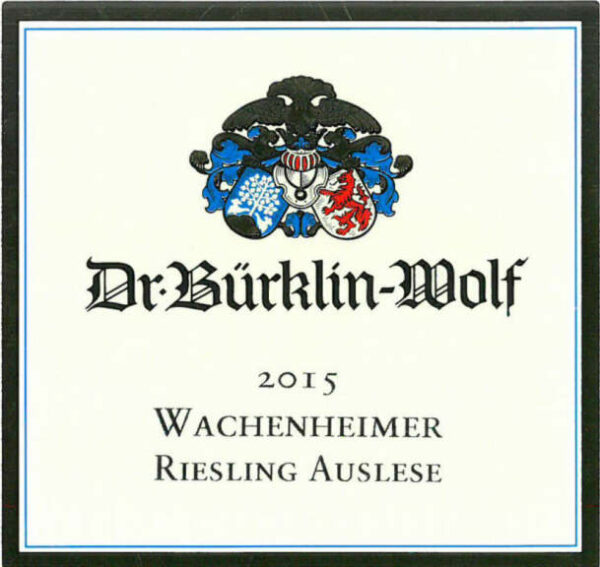 Burklin-Wolf 2015 Riesling Wachenheimer Auslese (375ML half-bottle) - White Wine