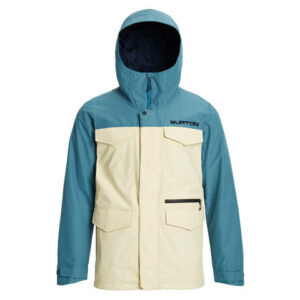 Burton Covert Jacket Almond Milk / Storm Blue Ripst Sm