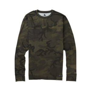 Burton Midweight Base Layer Crew Shirt Worn Camo Lg