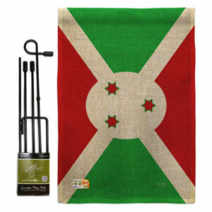 Burundi Flags of the World Nationality Garden Flag Set