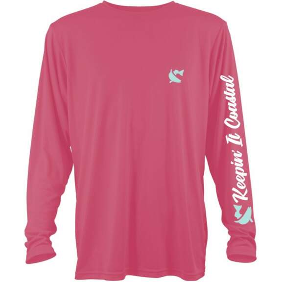 CCA Coastal Conservation Association Men’s Keepin’ It Coastal T-Shirt Pink Dark, Medium – Men’s Outdoor Graphic Tees at Academy Sports