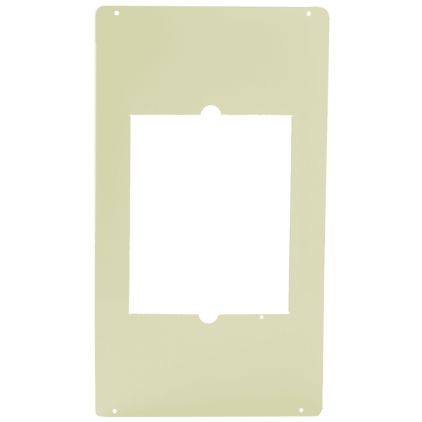 Cadet SAM 12" x 21-1/4" Metal Adapter Plate for the Com-Pak Standard Max and Bath Series Almond Heaters Accessory Adapter Plate