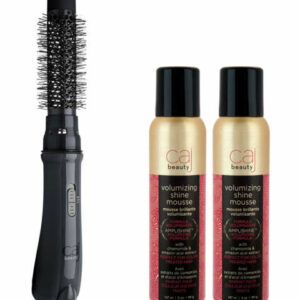 Caj Beauty Women's Hair Dryers & Diffusers Black - Beautiful Waves Black Dryer Brush & Mousse