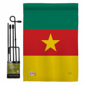 Cameroon Flags of the World Nationality Garden Flag Set