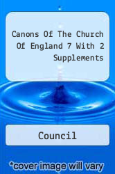 Canons Of The Church Of England 7 With 2 Supplements