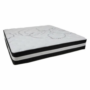 Capri Comfortable Sleep 12" Foam & Pocket Spring Mattress, King, a Box