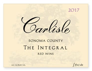 Carlisle 2017 Sonoma County Integral Red - Rhone Blends Red Wine