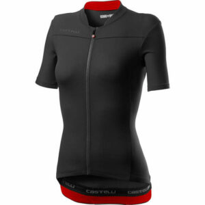 Castelli Women's Anima 3 Jersey - XS - Light Black-Red