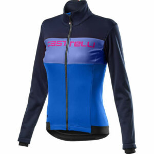 Castelli Women's Como Jacket - XS - Savile Blue-Rescue Blue