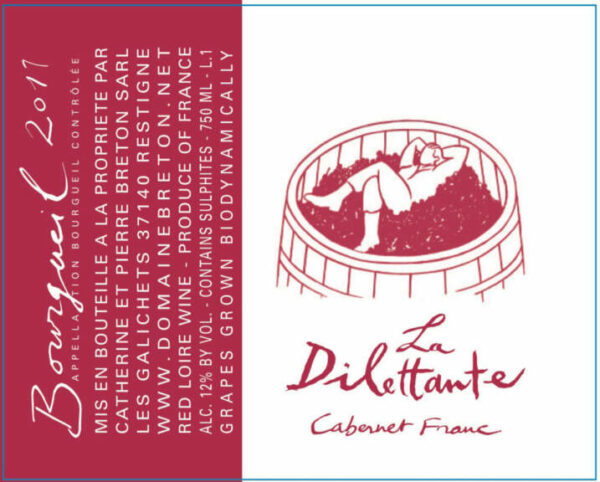 Catherine & Pierre Breton 2017 Bourgueil La Dilettante - Cabernet Franc Red Wine