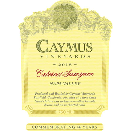 Caymus 2018 Napa Valley Cabernet Sauvignon - Red Wine