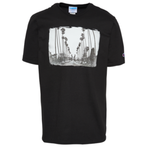 Champion Mens Champion LA Palms Photo T-Shirt - Mens Black/Grey Size XXL