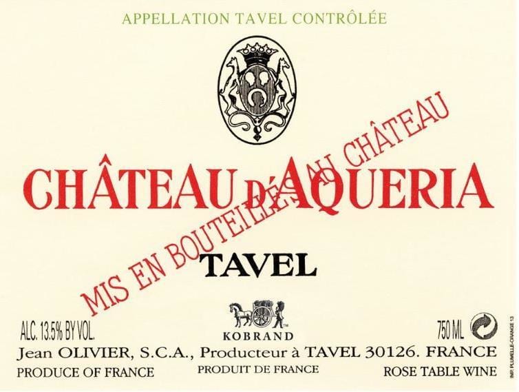 Chateau D'Aqueria 2018 Tavel Rose - Rosé Rosé Wine