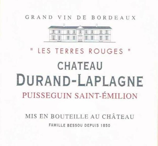 Chateau Durand-Laplagne 2018 Les Terres Rouges Puisseguin-Saint Emilion - Bordeaux Blends Red Wine