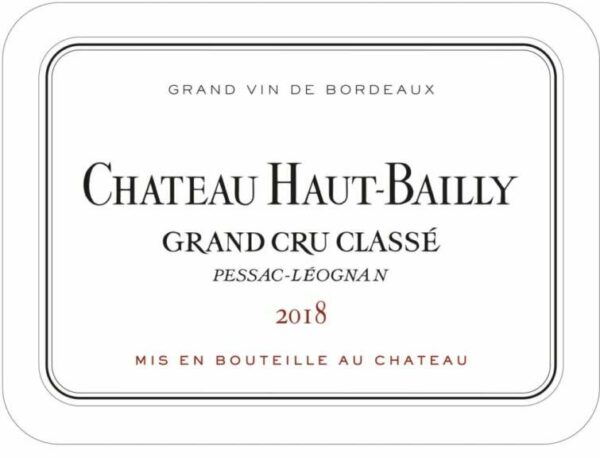 Chateau Haut-Bailly 2018 (Futures Pre-Sale) - Bordeaux Blends Red Wine