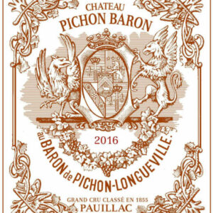 Chateau Pichon-Longueville Baron 2016 - Bordeaux Blends Red Wine