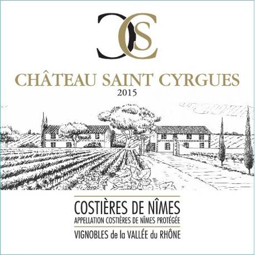 Chateau Saint-Cyrgues 2015 Costieres de Nimes Blanc - Rhone Blends White Wine