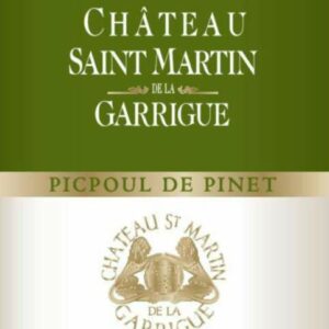 Chateau Saint Martin de la Garrigue 2017 Picpoul de Pinet - White Wine