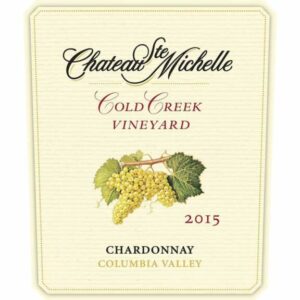 Chateau Sainte Michelle 2015 Cold Creek Vineyard Chardonnay - White Wine