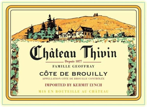 Chateau Thivin 2018 Cote de Brouilly - Gamay Red Wine