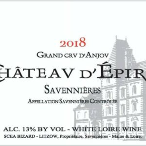 Chateau d'Epire 2018 Savennieres Grand Cru d'Anjou - Chenin Blanc White Wine