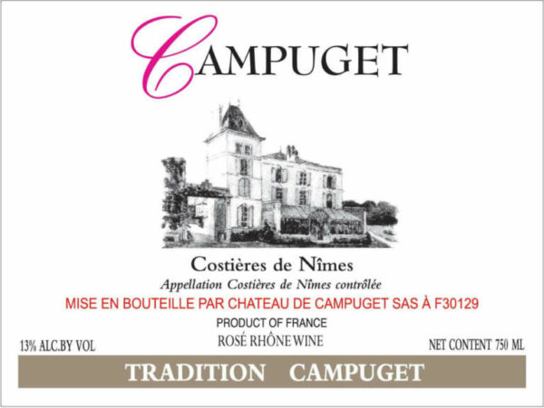 Chateau de Campuget 2019 Tradition Rose - Rosé Rosé Wine