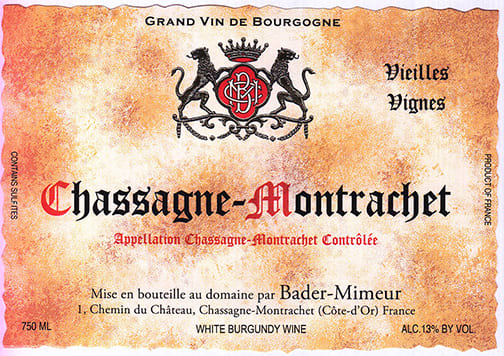 Chateau de Chassagne-Montrachet 2017 Chassagne Montrachet Vieilles Vignes Blanc - Chardonnay White Wine