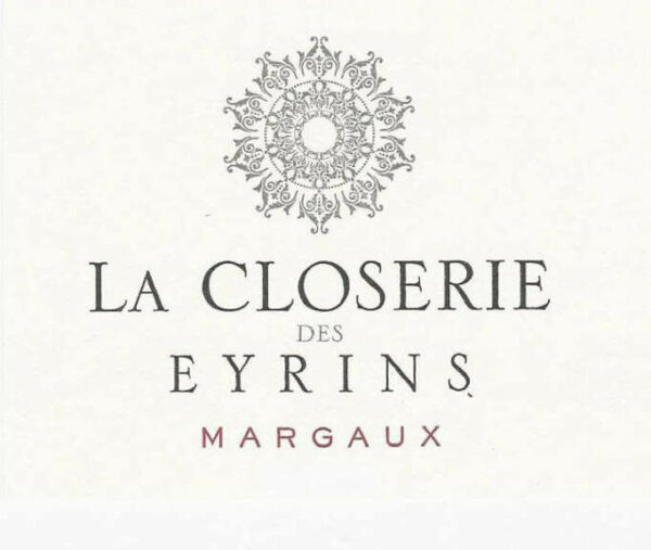 Chateau des Eyrins 2015 La Closerie des Eyrins Margaux - Bordeaux Blends Red Wine