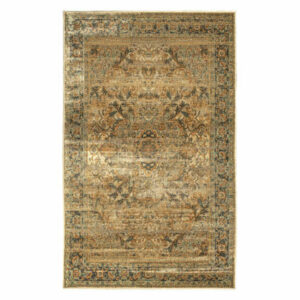 Classic Floral Medallion Indoor Living Room Area Rug, 7'10"x10', Ivory