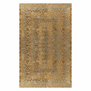 Classic Vintage Damask Indoor Living Room Area Rug, 7'10"x10', Gray