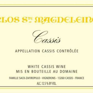 Clos Sainte Magdeleine 2018 Cassis Blanc - Rhone Blends White Wine