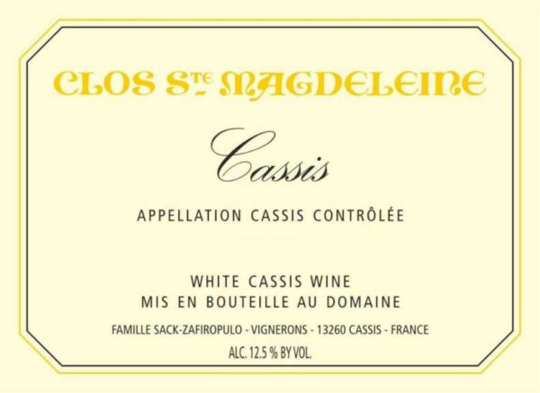 Clos Sainte Magdeleine 2018 Cassis Blanc - Rhone Blends White Wine