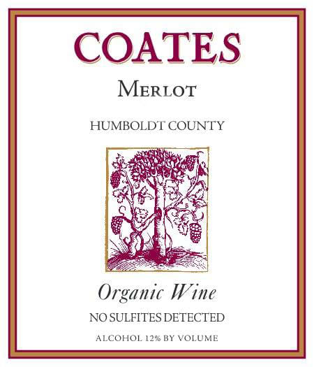 Coates Vineyards 2015 Organic Merlot - Red Wine