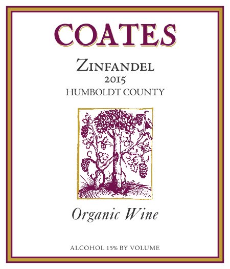 Coates Vineyards 2015 Organic Zinfandel - Red Wine