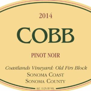 Cobb Wines 2014 Coastlands Vineyard Old Firs Block Pinot Noir - Red Wine