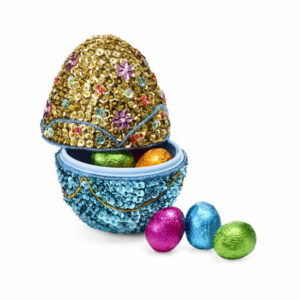 Collectible Beaded Easter Egg Dark, Milk Chocolate