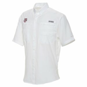 Columbia Sportswear Men's Collegiate Tamiami Shirt White, Small - NCAA Men's Tops at Academy Sports