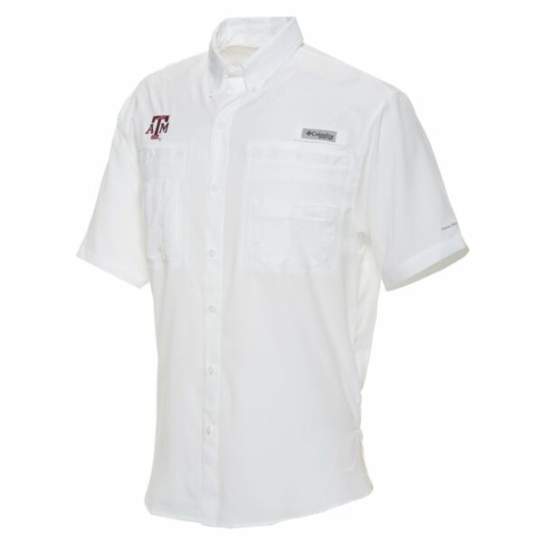Columbia Sportswear Men's Collegiate Tamiami Shirt White, Small - NCAA Men's Tops at Academy Sports