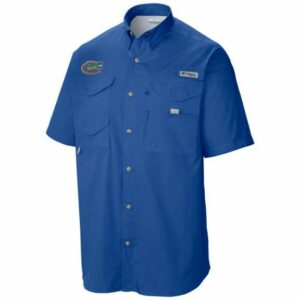Columbia Sportswear Men's Florida Gators Tamiami Fishing Shirt Blue, Small - NCAA Men's Tops at Academy Sports
