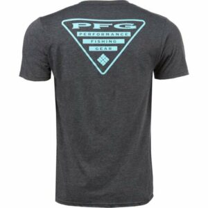 Columbia Sportswear Men's PFG Triangle T-Shirt Charcoal/Bright Blue, Large - Men's Outdoor Graphic Tees at Academy Sports
