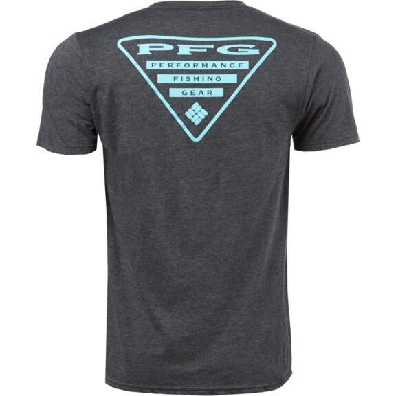 Columbia Sportswear Men's PFG Triangle T-Shirt Charcoal/Bright