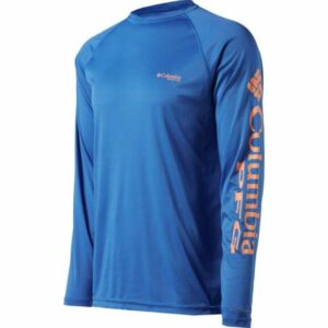 Columbia Sportswear Men's Terminal Tackle Long Sleeve T-Shirt Blue Bright, X-Large - Men's Fishing Tops at Academy Sports