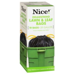 Complete Home Drawstring Large Trash Bags 39 Gallon - 18.0 ea