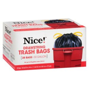 Complete Home Drawstring Trash Bags 30 Gallon - 28.0 ea