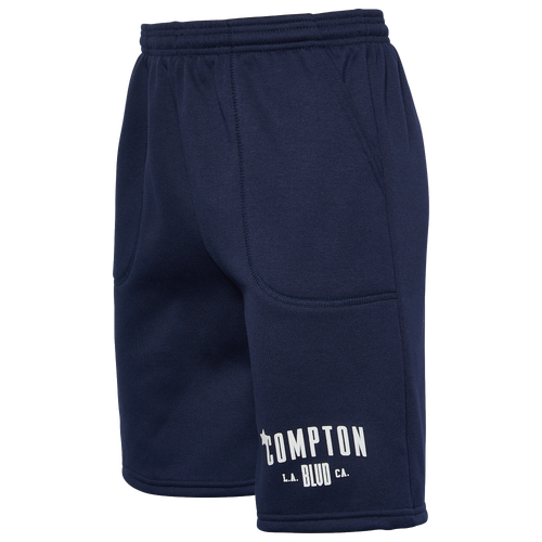 Compton Flight Crew Mens Compton Flight Crew Compton BLVD Shorts - Mens Navy/White Size XS