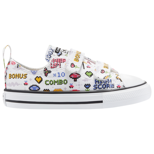 Converse Girls Converse All Star Ox 2V - Girls' Toddler Shoes White/Multi Size 07.0