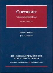 Copyright : Cases and Materials - 2004 Supplement