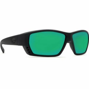 Costa Del Mar Tuna Alley Sunglasses Blackout/Bright Green - Case Sunglasses at Academy Sports