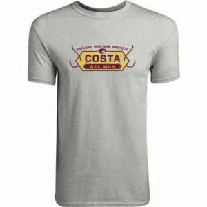 Costa Men's Hooked T-Shirt Gray, 2X-Large - Men's Outdoor Graphic Tees at Academy Sports