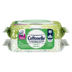 Cottonelle GentlePlus Flushable Wet Wipes with Aloe & Vitamin E Flip-Top Pack - 42.0 ea x 2 pack